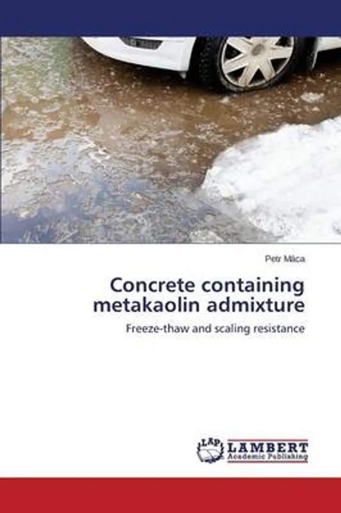 Concrete containing metakaolin admixture